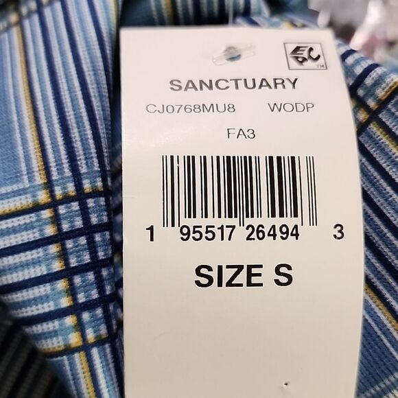 Sanctuary Blue Plaid Ankle Pants - Picture 5 of 5